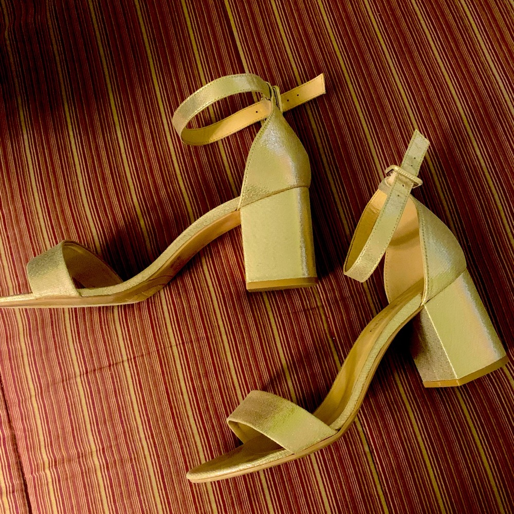 Block heel strapped shoes by Chinese Laundry
